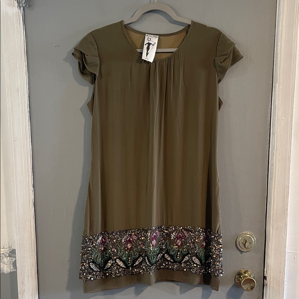 VTG Irina Sigal Embellished Miniβ Dress